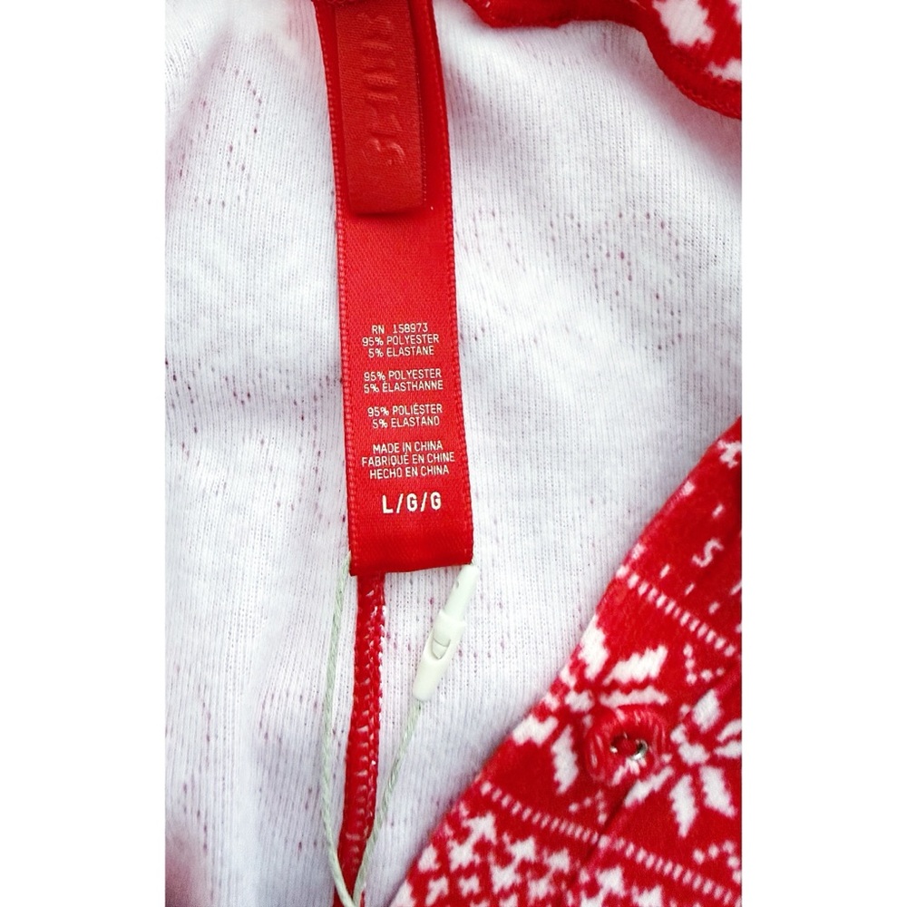 SKIMS Logo Plush Pointelle Henley Pajama Jumpsuit | Sz L - Picture 4 of 5